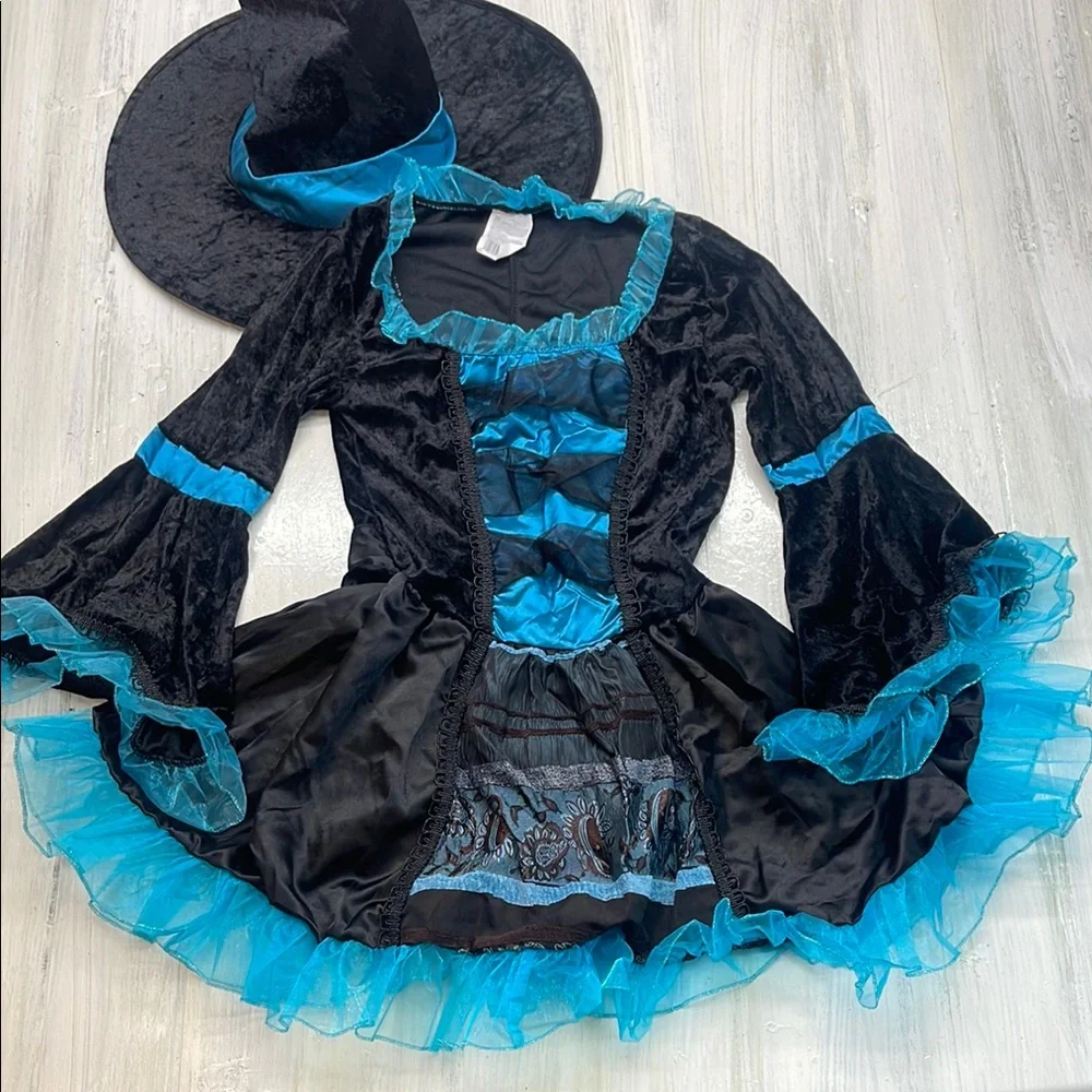 Black and Blue Witch Costume Sz S/M - Picture 2 of 11